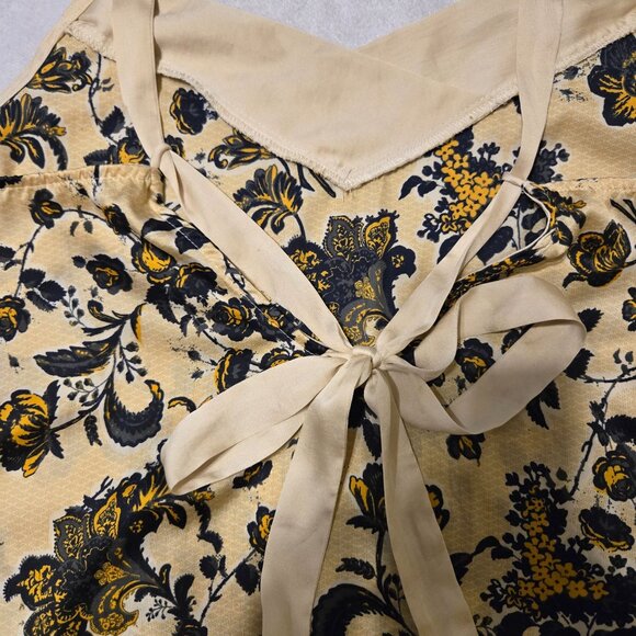 Intimately Free People Floral Print Sleeveless Top With Ribbon‎ Tie Back Size S - Picture 4 of 7